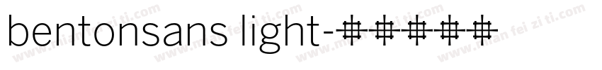 bentonsans light字体转换
